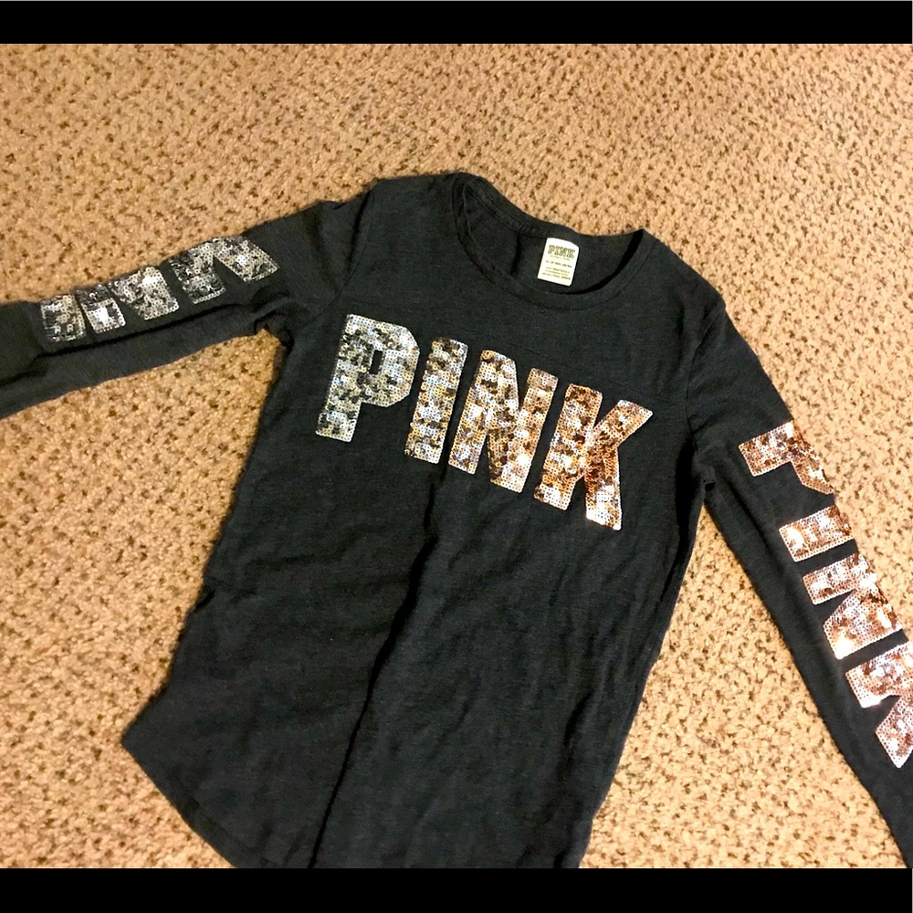 VS PINK Sequin Long Sleeve
